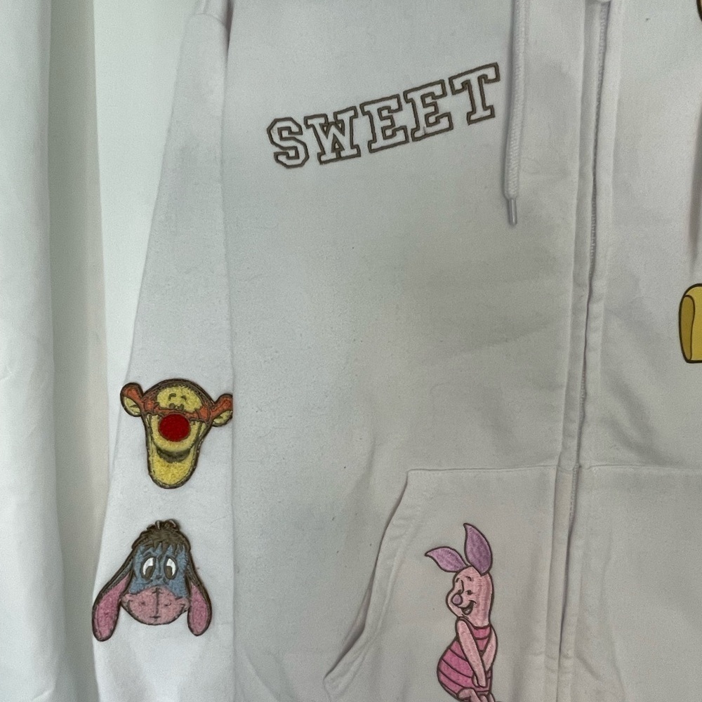 Disney White Hoodie with Winnie the Pooh and Friends - Picture 3 of 6